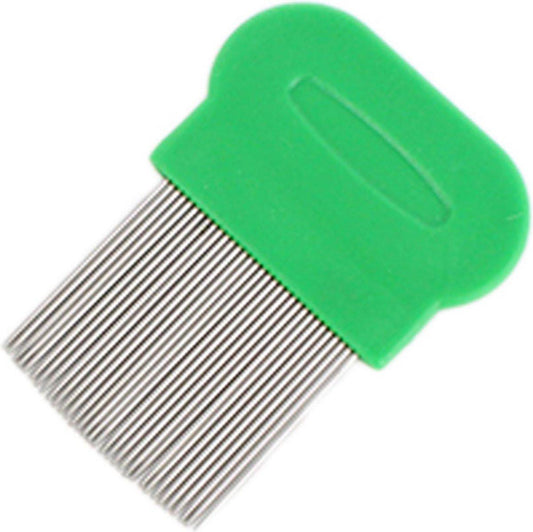 Lice Comb | Lice Brush | Flea Comb | Nits Comb | Lice Remover | Stainless Steel Brushes | Plastic Barrel | Random Color.