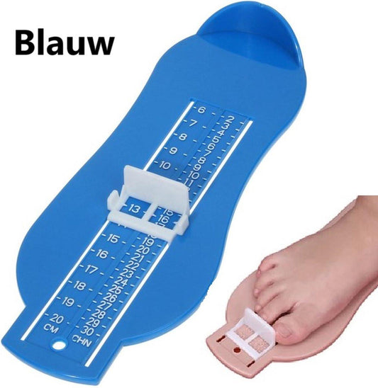 Child's Foot Measuring Tool | Child's Shoe Size Measuring Tool | Baby Shoe Measuring Tool | Baby Measurement | Blue.