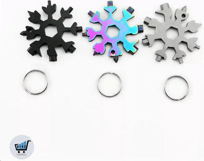 Snowflake - 18 in 1 Multifunctional tool â Stainless Steel Bottle Opener and Screwdriver..