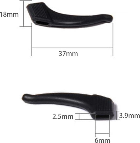 Anti-slip Ear Hooks for Glasses | Glasses Hooks | Glasses Holders | Sunglasses Hook | Silicone | Yellow | 2 Pieces
