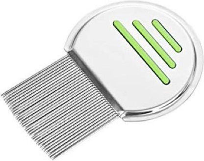 Lice Comb for Child & Pet | Lice Brush | Flea Comb | Nits Comb | Dust Comb | Lice Remover | Stainless Steel | Green.