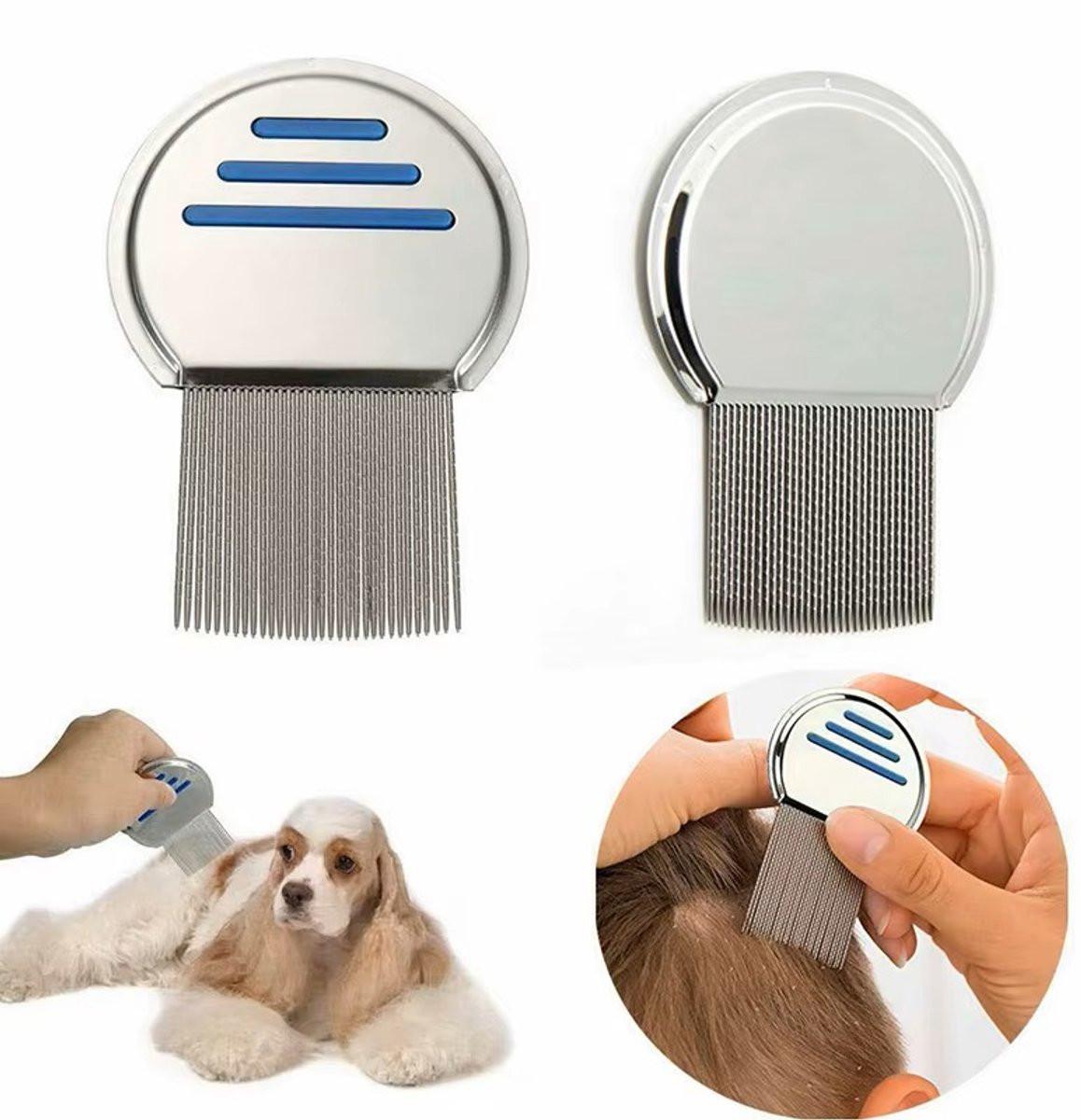 Lice Comb for Child & Pet | Lice Brush | Flea Comb | Nits Comb | Dust Comb | Lice Remover | Stainless Steel | Green.