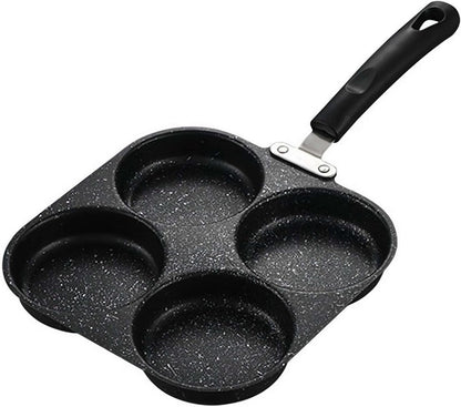 Non-stick egg pans - Cast iron egg frying pan - Breakfast burger egg pancake maker - for fried eggs, pancakes - Suitable for gas stoves and induction cooktops