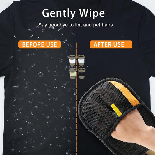 2 Pieces Magic Brush Pet Hair - Washable and Reusable for Cat and Dog Hair - Effortless Care and Cleaning of Sofa, Carpet, and Furniture