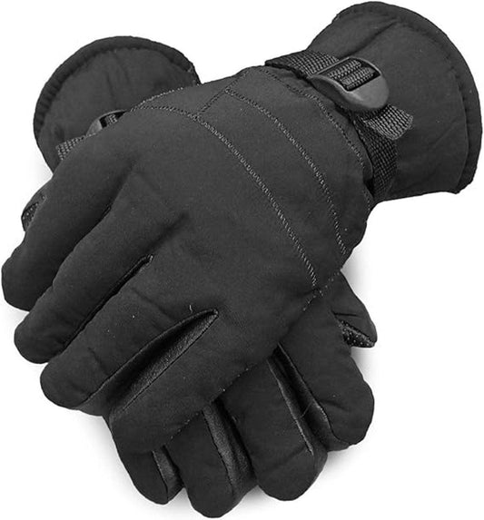 Warm, waterproof men's winter ski gloves with full fleece lining.