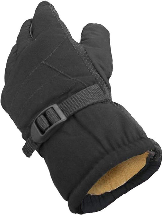 Warm, waterproof men's winter ski gloves with full fleece lining.
