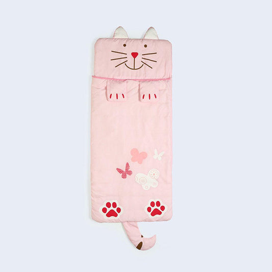Children's Sleeping Bag 160x60cm â Cartoons, soft warm, pink.