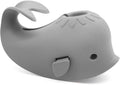 Baby Bath Faucet Cover - Soft silicone safety protector for children, toddlers and babies - Cute whale design, nice bath gift for children - gray.