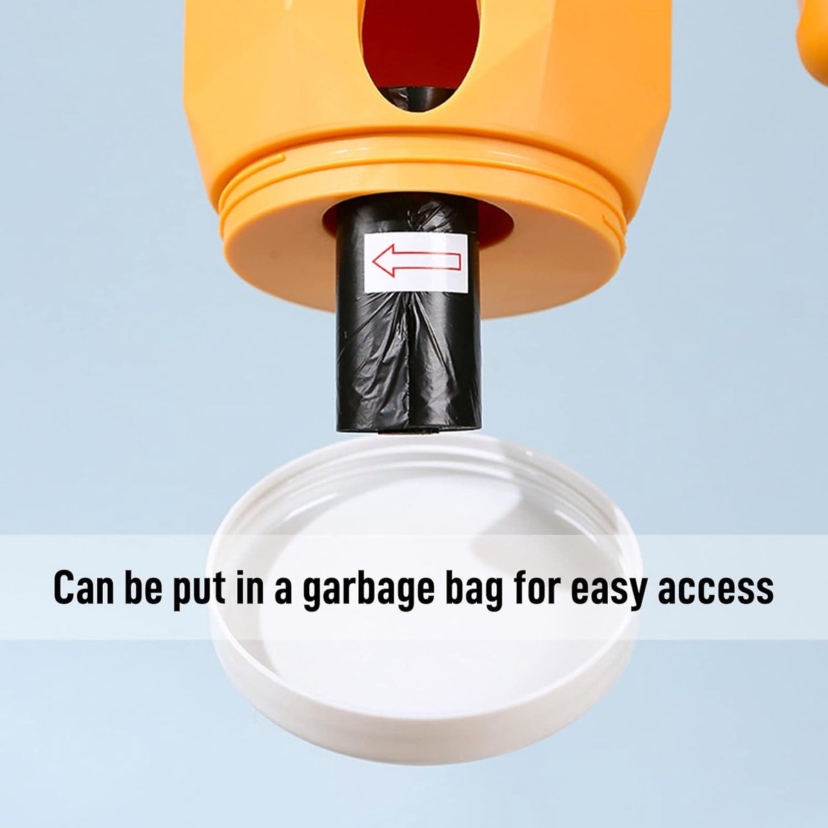 Cat Litter Scoop - Cat Litter Scoop with Collection Bin - Innovative Cat Litter Scoop Set with Waste Bin - Removable Scoop Holder - Large Capacity & Foldable (Yellow)