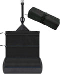 Men's travel toiletry bag - Hanging toiletry bag with waterproof shaver organizer - Makeup and travel essentials container with multiple compartments - Outdoor gift for men (black)