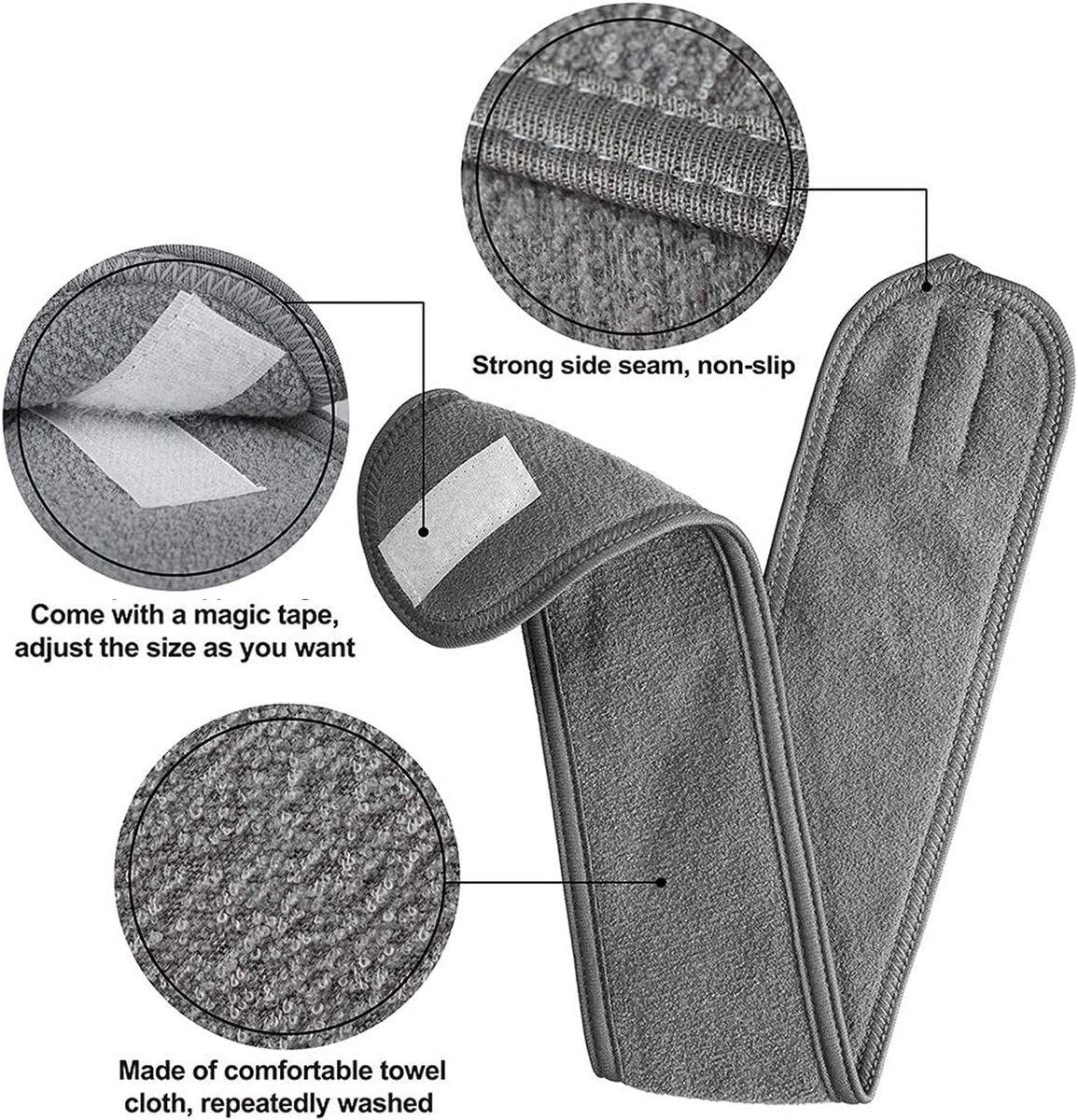 Makeup belt – Spa-like, adjustable, for facial cleansing
