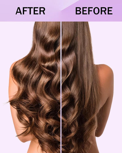 Heat-free hair curlers - Curling rollers - curling set - Blow-dry effect without heat overnight - Soft cap and sleepy bow design - Comfortable curls while you sleep for long hair - vegetable