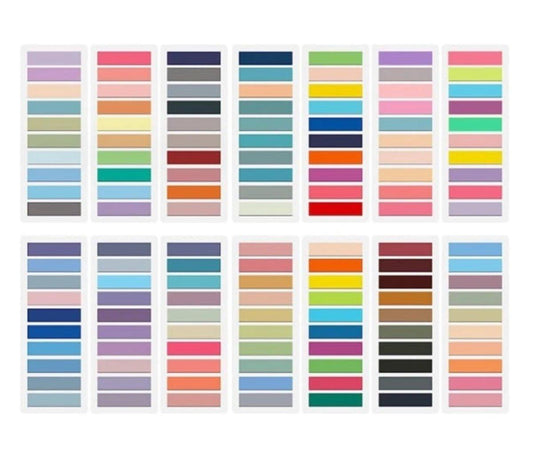 Color index stickers 2000-piece 1.6Ã0.5 inch â PET, page markers.