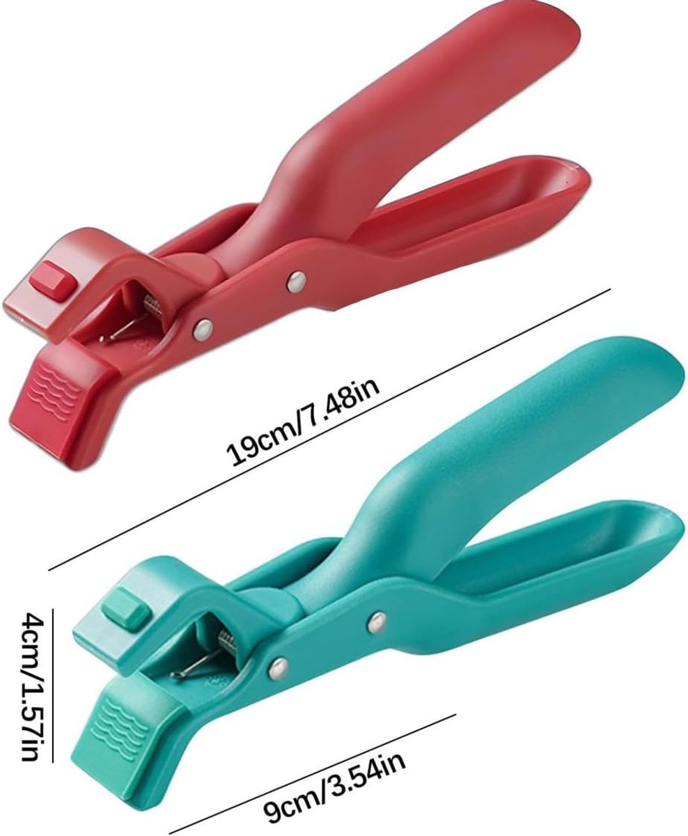 2-piece anti-burn clip for bowls - Kitchen use - Clip for hot dishes - Non-slip silicone clip for the kitchen - 2025 improved silicone clip