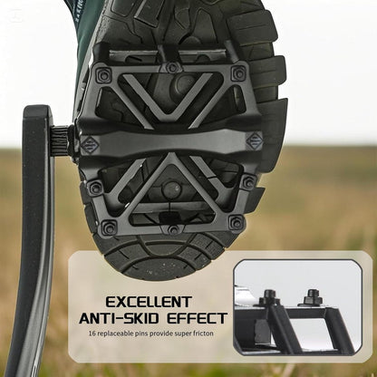 Foot pedals - 9/16 inch mountain bike foot pedals - with waterproof, sealed bearings - 2-pack