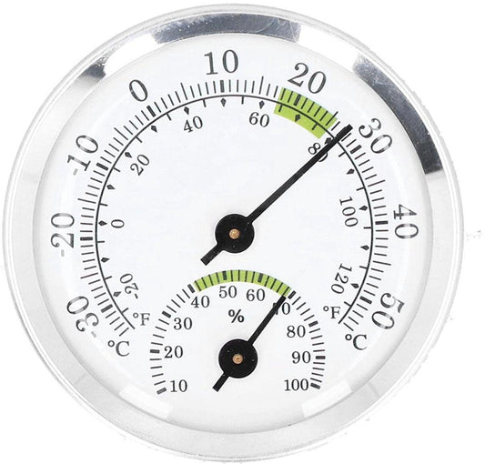 Dial Thermometer-Hygrometer Mini - -30~50â - For Refrigerator & Cigar Box.