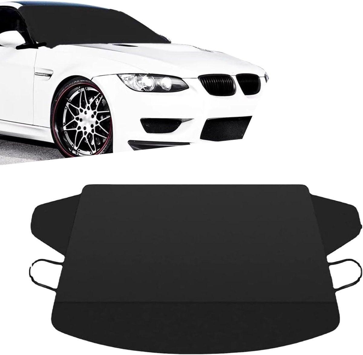 Car Window Protection - Windproof and Snowproof - 600D Oxford Fabric Windscreen Protection - Universal Type - Suitable for most cars.