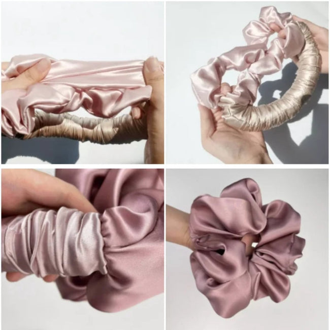 Heatless Curls - Heat-Free Curling Headband - DIY Hair Styling Tools - Curls Without Heat - Hair Curler - Soft Silk Ribbon - Hair Curler For Long Hair - Sleep Hair Rollers Wave - Curls Lazy Curling Iron Set - Curly Hair Products - Pink Main Image