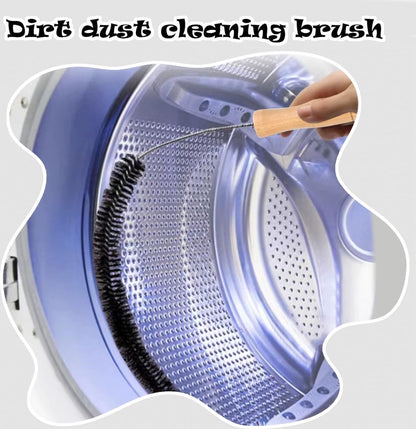 Radiator Brush - 2 Pieces - Flexible Radiator Brush - Dust-Binding Brush - Heating Cleaning Brush/Rapid Brush - Heating Scrub Brush - Handy - With Handle - Long Handle - Multifunctional - For Dry and Wet Cleaning - Black - 70/75cm