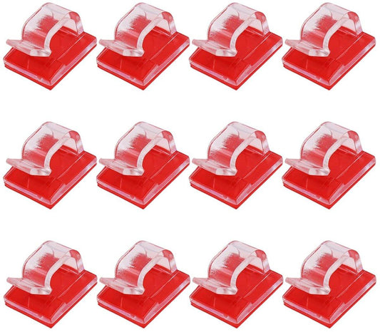 Cable Clips - 100 Pieces - Cable Holder - Halloween - Christmas - Nail Clip - Cable Tie - Clips - Cable Channel - Ties - Cable Lock - Cable Channels - Roof Hooks - Cable Clamp - Transparent - Strong clamping force - very for Party / Halloween / Christmas.