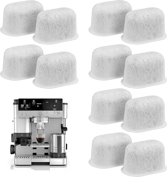 12x Activated carbon filter suitable for Ninja coffee machines - Suitable for coffee machines from the Ninja, Breville and Keurig series - water filter replacement - Coffee accessories - Coffee machine cleaner - Limescale and water filter - 47x20x27mm