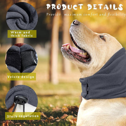 L - Noise-Reducing Ear Protectors for Dogs - Dog Ear Protector - Ear Protector for Dogs - Dog Ear Protector - Dog Ear Protection - Pet Cone - Noise-Dampening Dog Headband - Noise-Reducing Dog Ear Warmer - Keep Warm - Adjustable