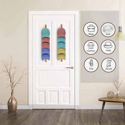 Hat Rack - 2 Pieces - Cap Rack - Cap Holder - Storage for Caps and Holders - Organizer for Caps - Coat Hook - Wall Coat Rack - Wall Hooks - Clothes Hooks - Towel Hook - Kitchen Hook - For Various Hats - Includes Screws