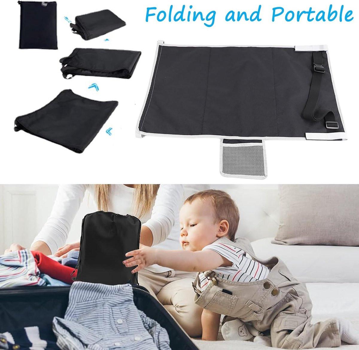 Airplane Bed - Baby Bed - Airplane Beds - Airplane Bed - Airplane Footrest - Must Have For Traveling - Ideal For Airplanes And Cars - Comfortable - Washable - Compact And Portable - Black.