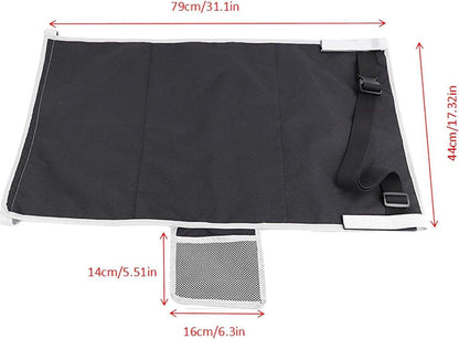 Airplane Bed - Baby Bed - Airplane Beds - Airplane Bed - Airplane Footrest - Must Have For Traveling - Ideal For Airplanes And Cars - Comfortable - Washable - Compact And Portable - Black.