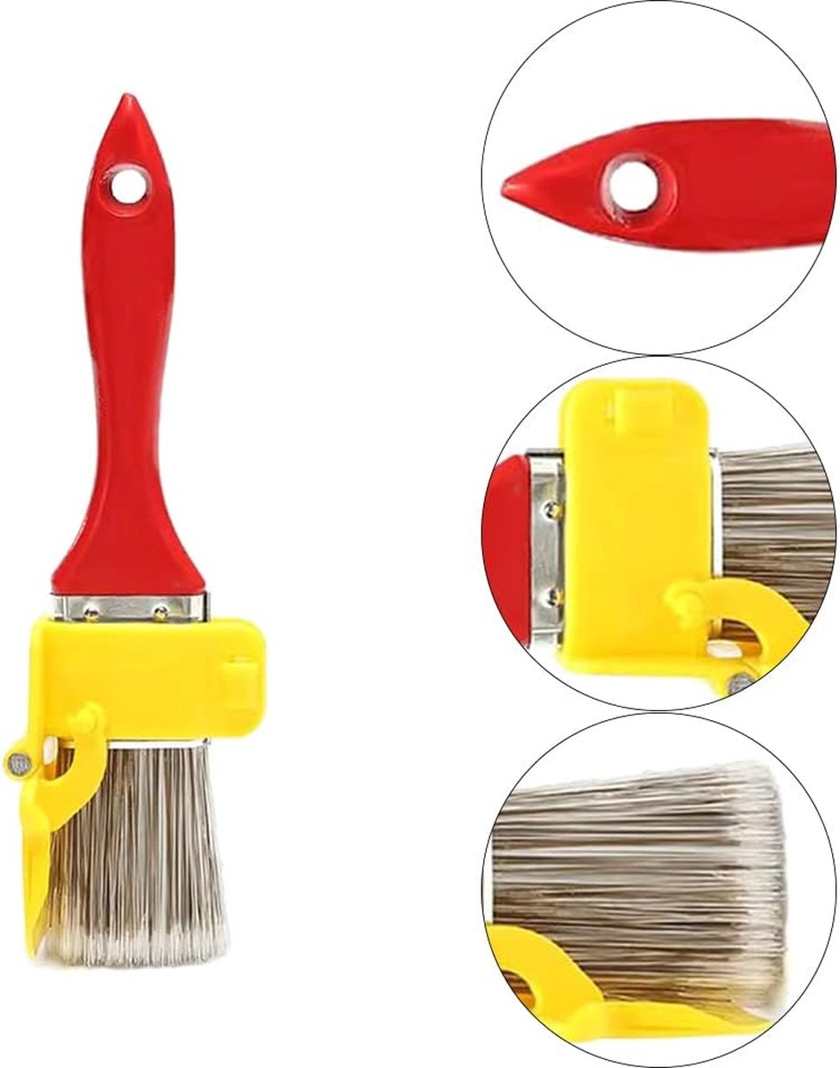 Paintbrushes - Brushes - Brush - Block brush - Wall paint - Detail brush - Painting / Painting supplies - Plastic handle - Versatile - 1-piece