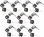 Tilt Lock - 10 Pieces - Locker Lock - Letterbox Lock - 16 mm - Includes 20 Keys - Furniture Lock - Drawer Lock - Small Lock with Keys - Sturdy Letterbox Lock - Protect Your Privacy - 10-Piece Value Set.