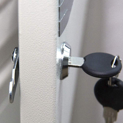 Tilt Lock - 10 Pieces - Locker Lock - Letterbox Lock - 16 mm - Includes 20 Keys - Furniture Lock - Drawer Lock - Small Lock with Keys - Sturdy Letterbox Lock - Protect Your Privacy - 10-Piece Value Set.