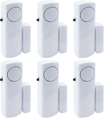 Alarm - 6-piece - Professional door/window alarm - Siren - Security Siren - Wireless anti-burglary alarm - Home burglary - Magnetically operated - Motion sensor - Window/door sensors - Practical - loud - 90dB - Safe and Rest assured.