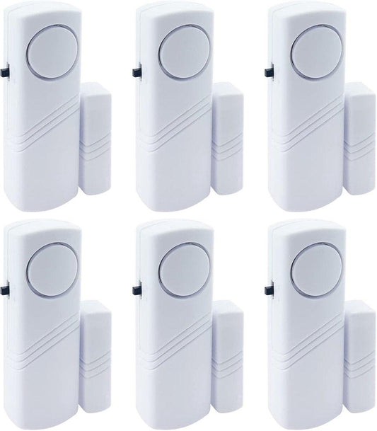 Alarm - 6-piece - Professional door/window alarm - Siren - Security Siren - Wireless anti-burglary alarm - Home burglary - Magnetically operated - Motion sensor - Window/door sensors - Practical - loud - 90dB - Safe and Rest assured.