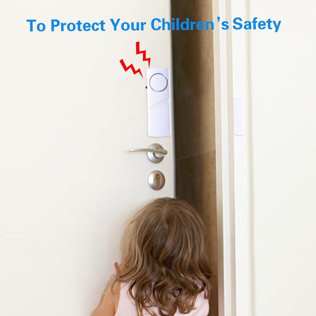Alarm - 6-piece - Professional door/window alarm - Siren - Security Siren - Wireless anti-burglary alarm - Home burglary - Magnetically operated - Motion sensor - Window/door sensors - Practical - loud - 90dB - Safe and Rest assured.