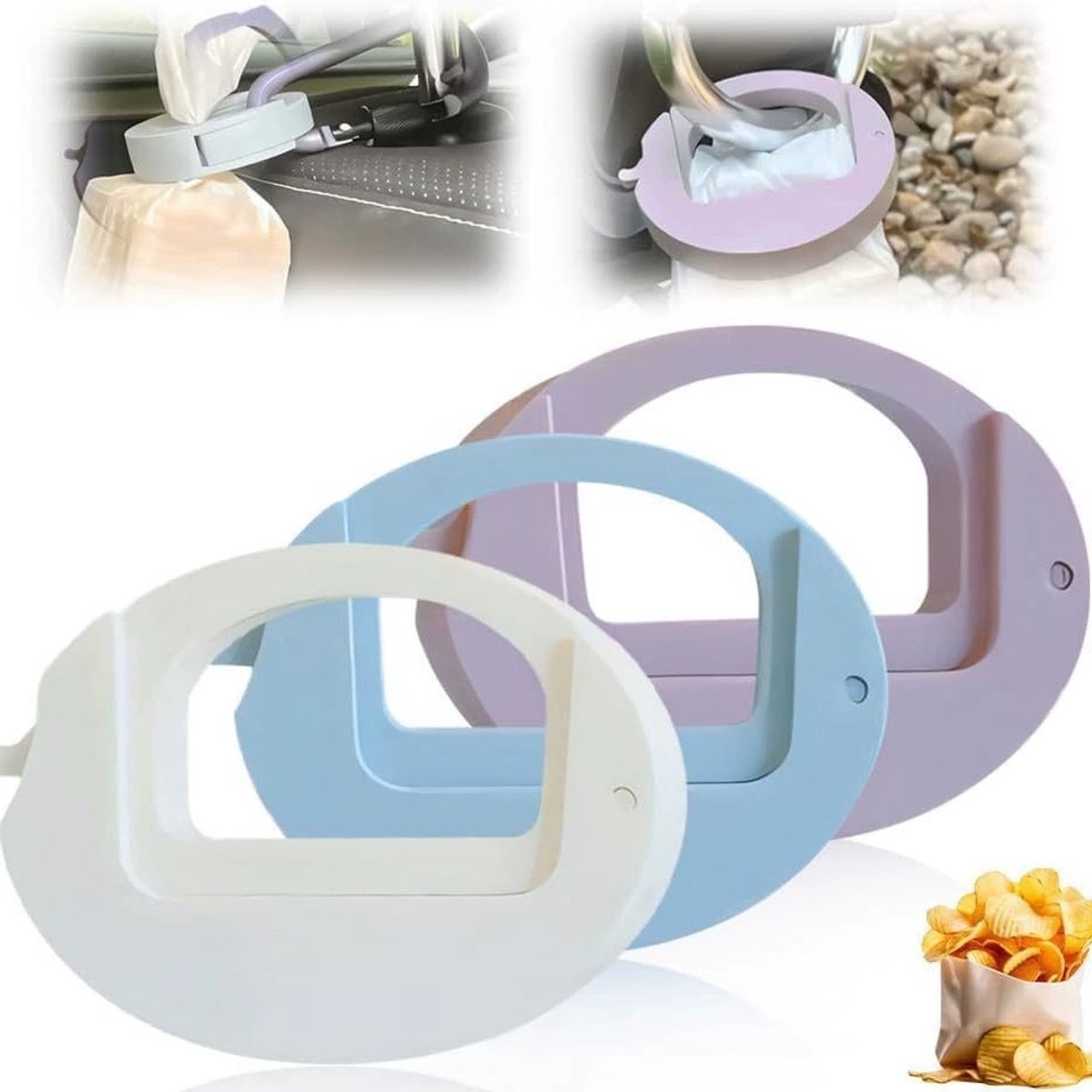Freshness clips - Sealing clips - Freshness clips - Bag sealer - Kitchen sealing clips - Bag sealer - Freshness clamps - Sealing clips - Bag clips/clips - Colored Kitchen Food Bags Sealing Clips - Plastic - For Sealing Bags - 3 Pieces