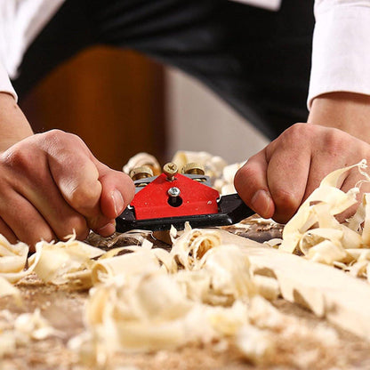 Spoke Plane Flat 210 mm - Spoke Plane - Block Plane - Hand Block Plane - Angle Plane - Hand Planers - Wood Planing - Wood - Woodworking - Edge - Rust-resistant - With 6 Planer Blades - Adjustable Spoke Planer With Screws.