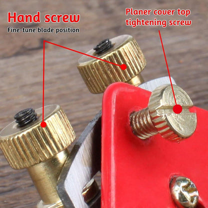 Spoke Plane Flat 210 mm - Spoke Plane - Block Plane - Hand Block Plane - Angle Plane - Hand Planers - Wood Planing - Wood - Woodworking - Edge - Rust-resistant - With 6 Planer Blades - Adjustable Spoke Planer With Screws.