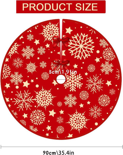 Christmas tree skirt - Christmas tree rug - Christmas rug - Tree blanket - Christmas tree rugs - 90 cm - Christmas tree decoration - Christmas tree rug for under the Christmas tree - Christmas - For Christmas decorations for the holidays