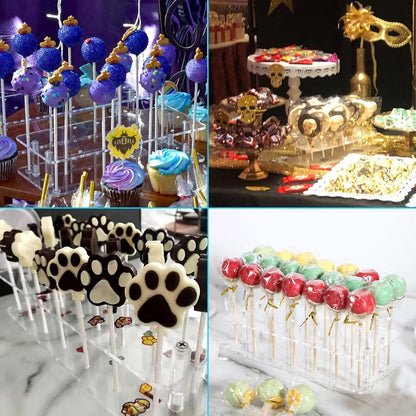 Cake Pop Baking Mold - 21 Holes - Lollipop Display Stand - Lollipop Holder - Cake Pop Maker - Cake Pop Set - Cake Pop Holder - Cake Pop Sticks - Pop Cake Maker - Candy - Decoration - for /Carnival /Party /Holiday /Halloween /Christmas(No candy)