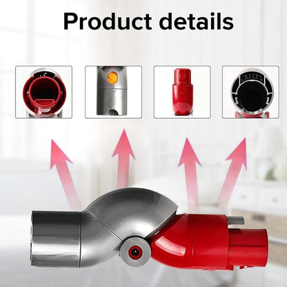 Quick Release Adapter Suitable For Dyson V7, V8, V10, V11 - Quick Release Short Distance Adapter - Angle Attachment - Angle Adapter 90 Degree Tool Accessory - Ergonomic Vacuuming - Vacuum Cleaner Adapter - Vacuum Cleaner Accessories
