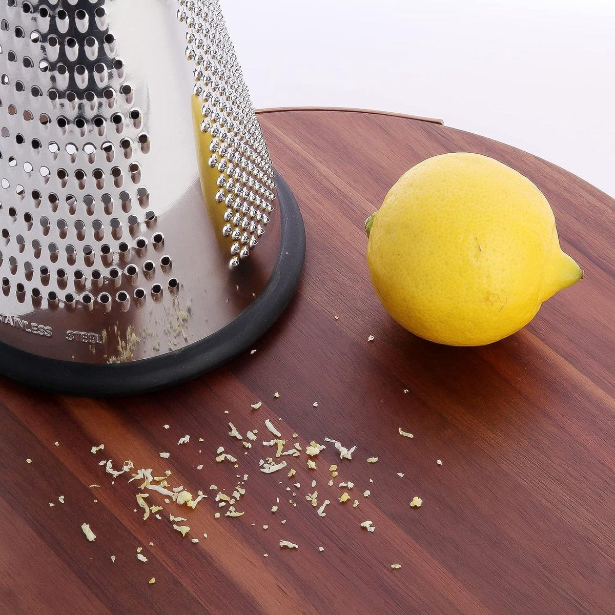 Grater - Hand Grater - Lemon Grater - Cheese Grater - Kitchen Grater - Ginger Grater - Garlic Grater - Table Grater - With 3 Grating Methods - 3 Cutting Surfaces - Multifunctional - Kitchen Utensils - Kitchen Accessories - Stainless Steel - Silver