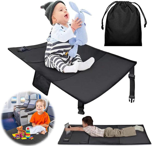 Airplane Bed - Airplane Footrest - Airplane Toddler Bed - Baby Travel Bed - Toddler Travel Bed - Baby Bed - Toddler Bed - Airplane Footbed - Child Seat Extender - Lightweight and Foldable - Comfortable - Water Resistant - Washable.