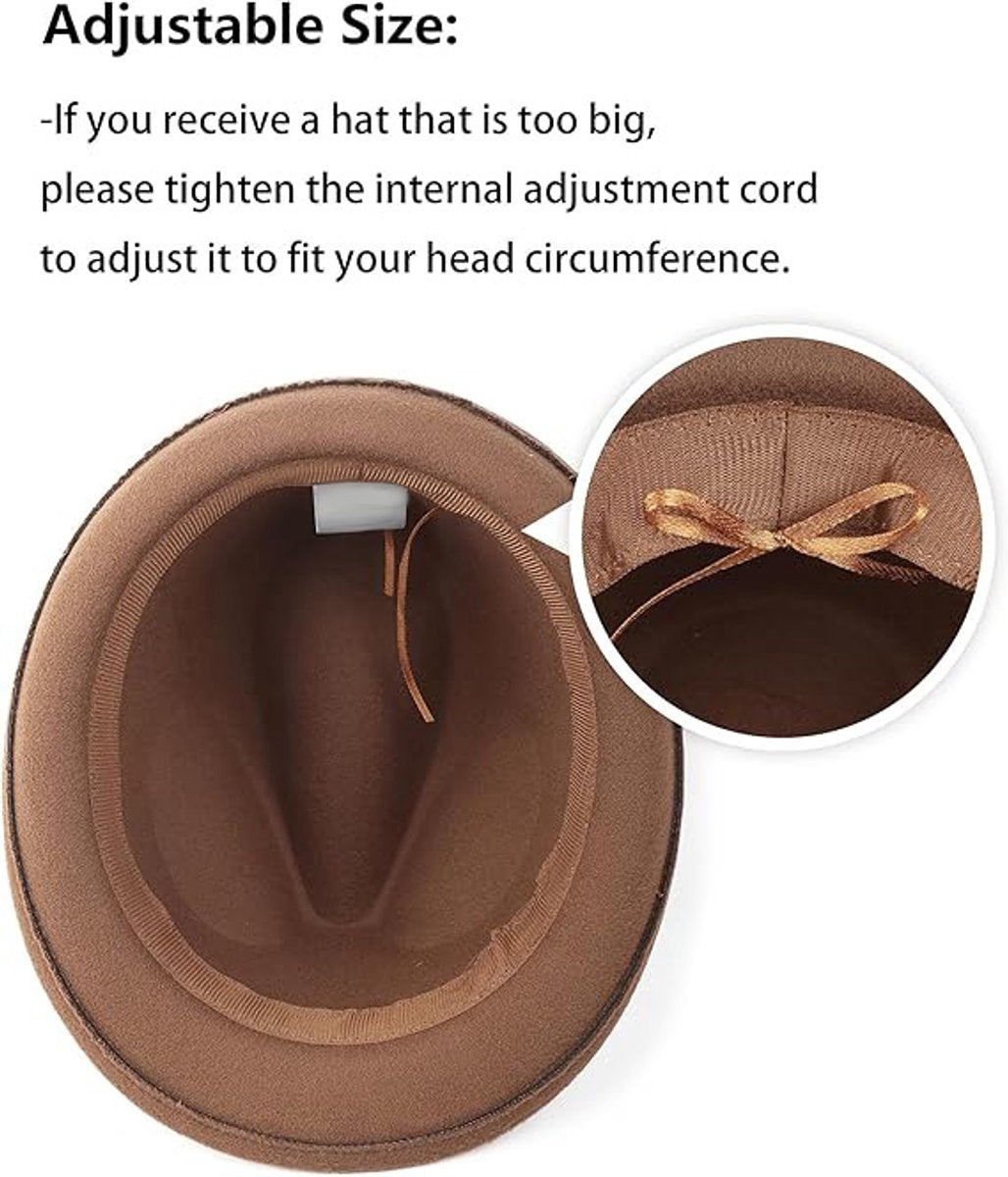 Hats - elegant jazz hat - warm Bucket Hat - Fedora hat - jazz cap - Sun hat - Accessories - Headwear - Hats - Hat - Festival - Gifts - Unisex - for wedding /party /beach /pool /park /camping /picnic /hiking - Brown