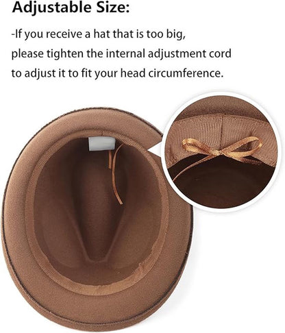 Hats - elegant jazz hat - warm Bucket Hat - Fedora hat - jazz cap - Sun hat - Accessories - Headwear - Hats - Hat - Festival - Gifts - Unisex - for wedding /party /beach /pool /park /camping /picnic /hiking - Brown
