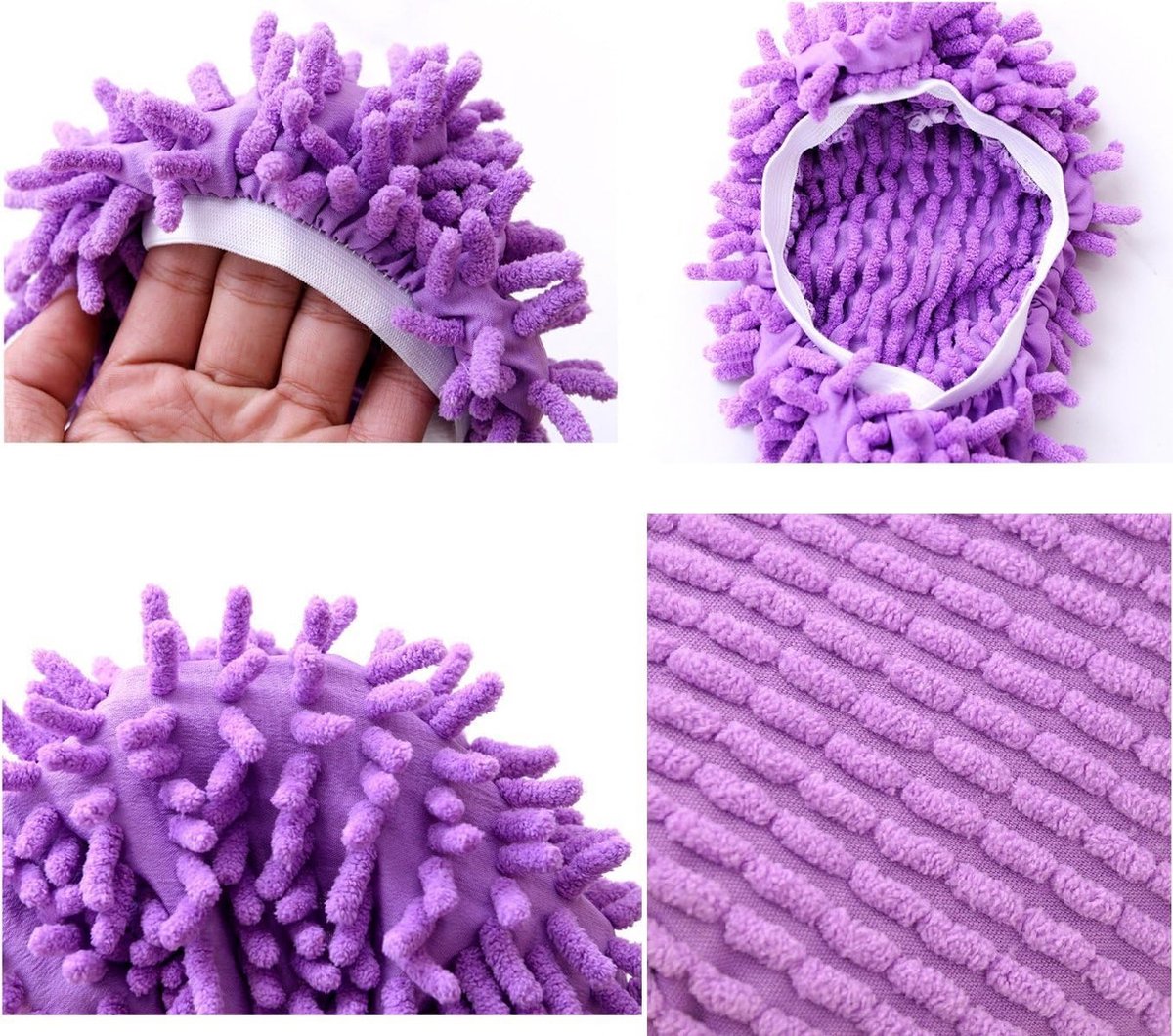Shoe Covers - 5 Pairs - Mop Shoe - Shoe Cover - Shoe Protectors - Cleaning Shoes - Mop Shoes - Mop Slippers - Easy Cleaning - Mopping - Cleaning - Mop Set - Reusable - For Home, Office, Bathroom, Kitchen