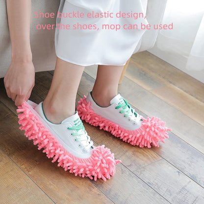 Shoe Covers - 5 Pairs - Mop Shoe - Shoe Cover - Shoe Protectors - Cleaning Shoes - Mop Shoes - Mop Slippers - Easy Cleaning - Mopping - Cleaning - Mop Set - Reusable - For Home, Office, Bathroom, Kitchen