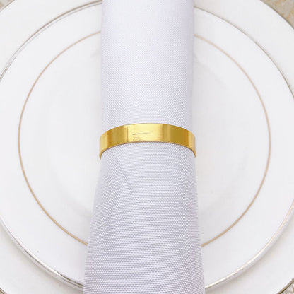 12 pieces gold metal napkin rings - elegant napkin ring - Christmas napkin rings - boho round gold napkin ring for weddings - party dinner - anniversary table decoration