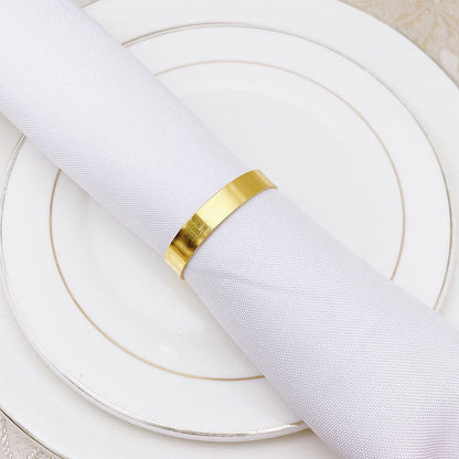 12 pieces gold metal napkin rings - elegant napkin ring - Christmas napkin rings - boho round gold napkin ring for weddings - party dinner - anniversary table decoration