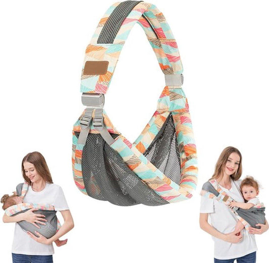 Baby Carrier - Ergonomic Baby Carrier - Front Carrier - Baby From Birth To 3 Years - Hip Carrier - Baby Carrier - Baby Carrier - Baby and Toddler Hip Seat - Comfortable & Fast - Breathable - Adjustable - For Front, Hip and Back - Colorful.